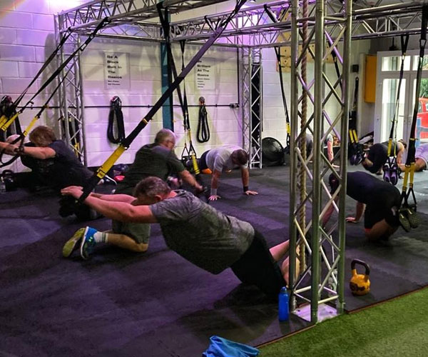 Woman at boxing class in Chester